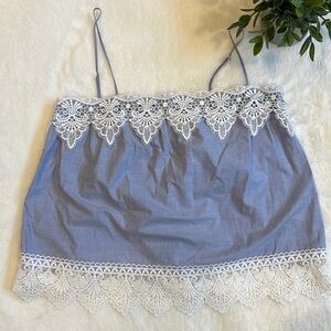 Express spaghetti strap lace top
